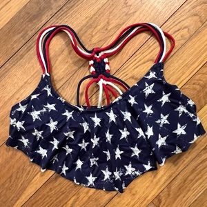 Stars and Stripe Flutter Bikini Top 🇺🇸👙
